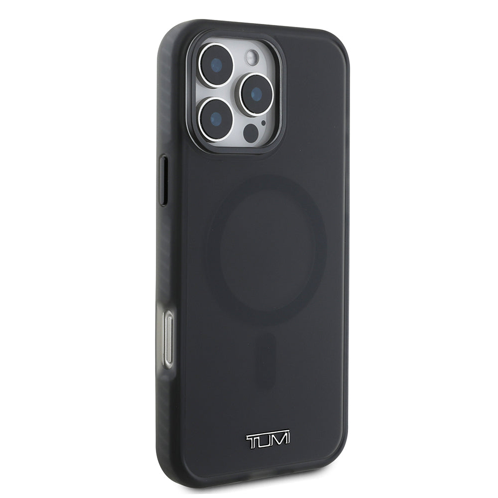 TUMI iPhone 16 Pro Max Orjinal Lisanslı M-safe Şarj Özellikli Airbagli Buzlu Transparan Kılıf TUMI iPhone 16 Pro Max Orjinal Lisanslı M-safe Şarj Özellikli Airbagli Buzlu Transparan Kılıf
